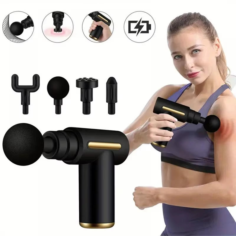 Fascia Gun Muscle Relaxation Massager Electric Vibration Massage Gun Professional Grade Neck Membrane Gun 2025